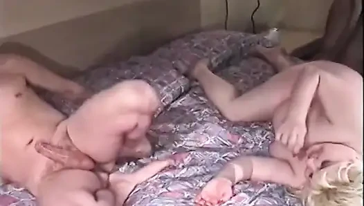 Mature Blonde MILF Takes BBC Creampie Deep