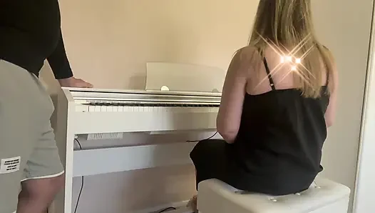 Piano Teacher - I cum on my piano teacher