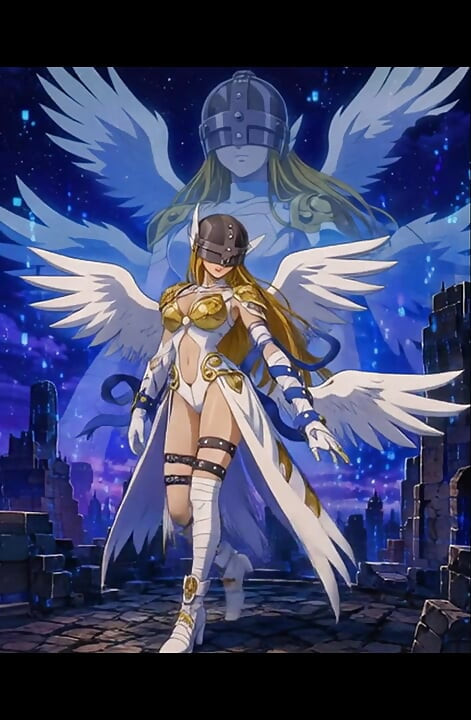 (Generert av AI) Samling av videospill Waifus Walking