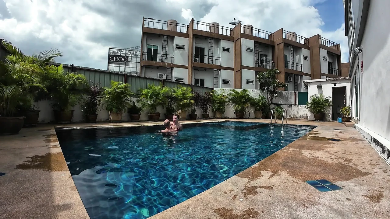 Day At The Pool, Pampering and Sensual Touches