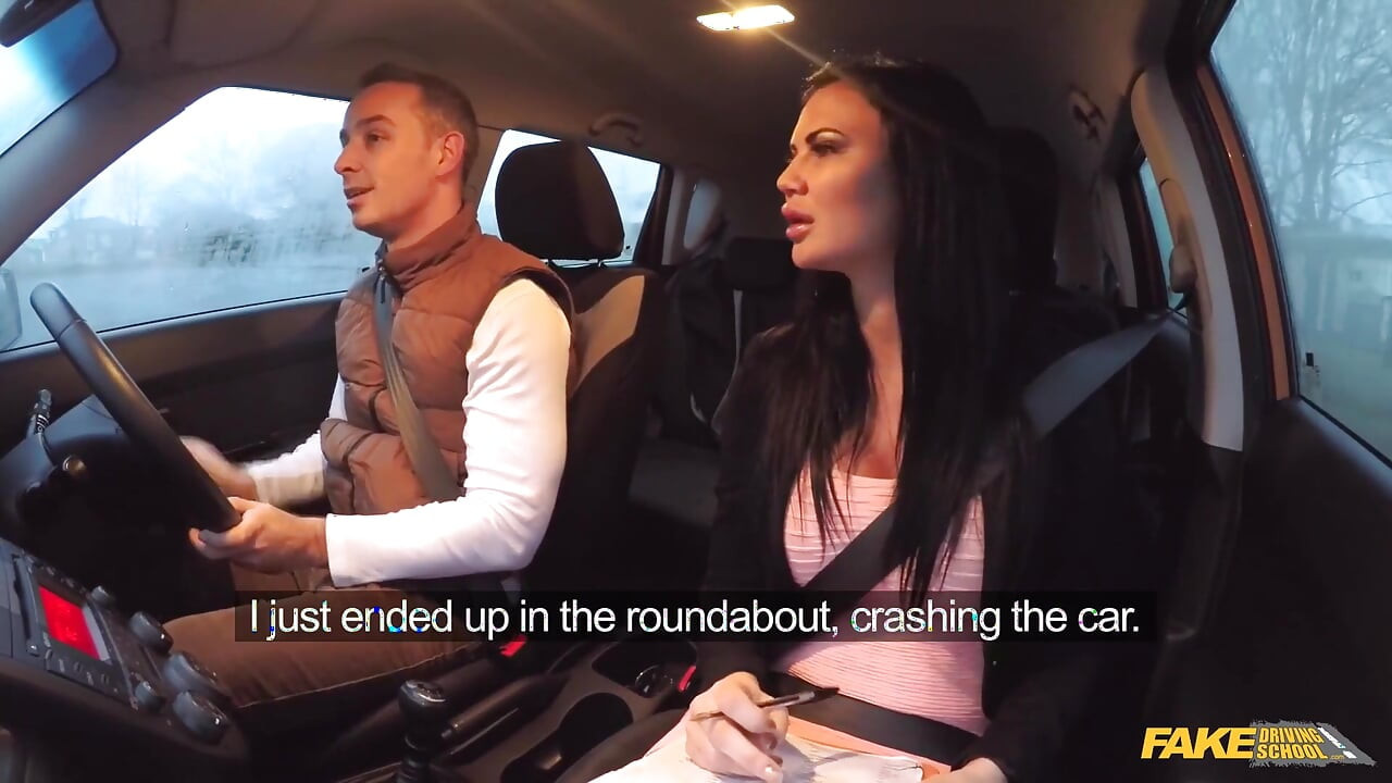 Fake Driving School - Driving Exam Turns Wild: Double Creampie in the Car