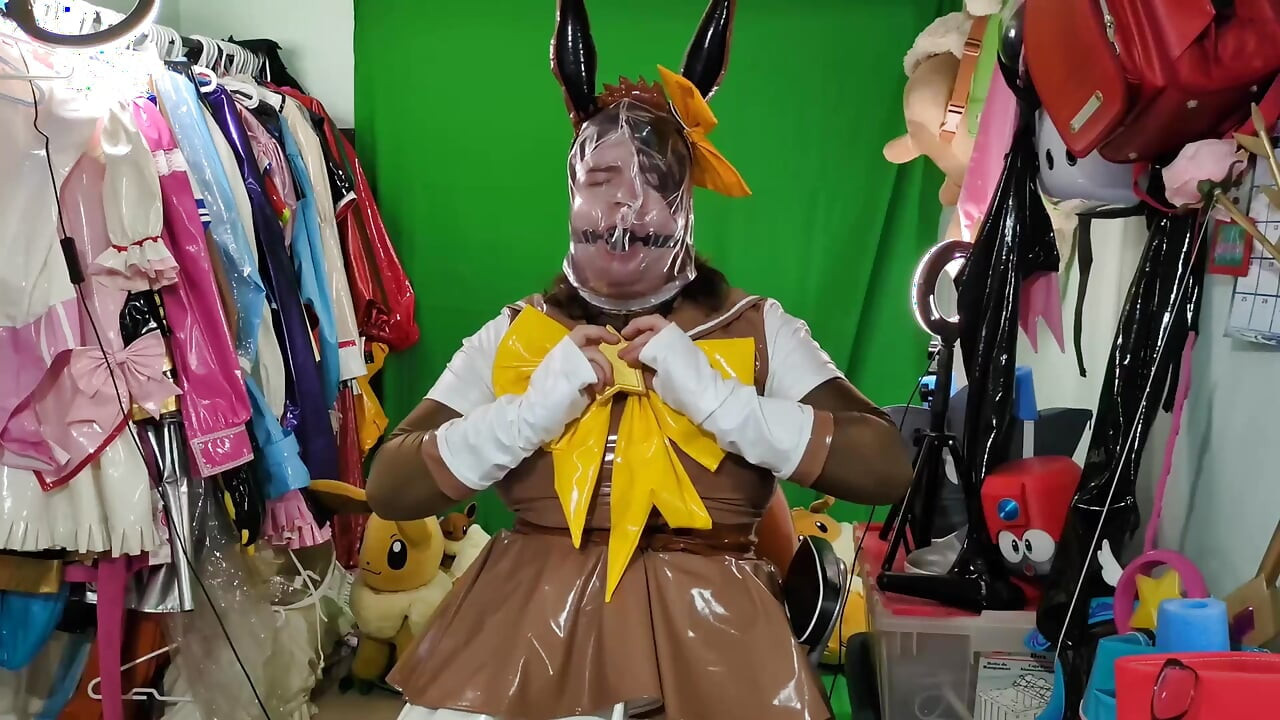 PVC Sailor Eevee Assorted Breathplay, Gags and Inflatable Tail