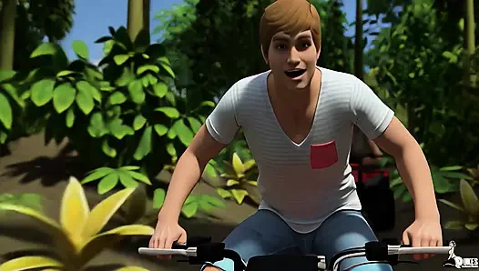 Curvy wife Mrs. Keagan has fun with hubby while on vacation