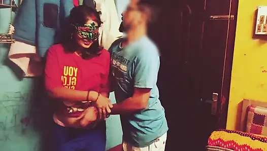 Playing with  wife simran