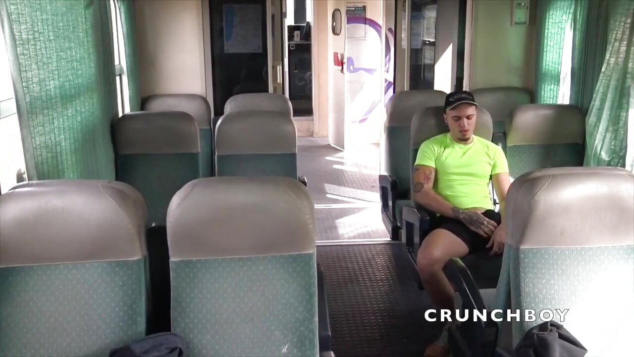 Sex humiliation bareback in the train!