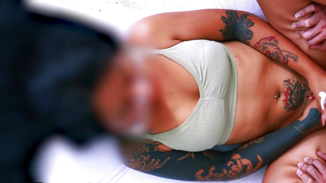 Hard Fucking That Sexy Tattooed College Girl