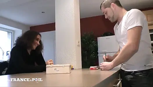 Small Titted Horny Arab Slut Getting Anal Fucked in Threeway