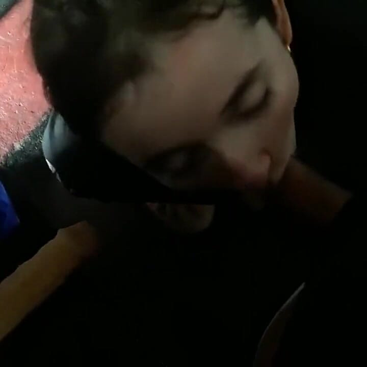 Cute College Girl Have a Threesome Blowjob with Her Dildo and Her Boy