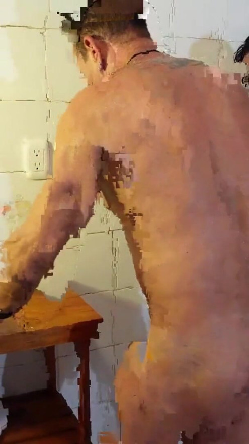 My friend wanted to fuck my husband and I left her, we ended up cumming inside her pussy | Clip 3