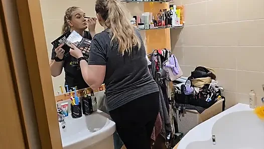 Watching My Wife Get Ready… She Looks so Good - Mirror Makeup Routine