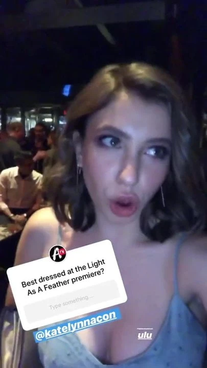 Katelyn Nacon cleavage selfie