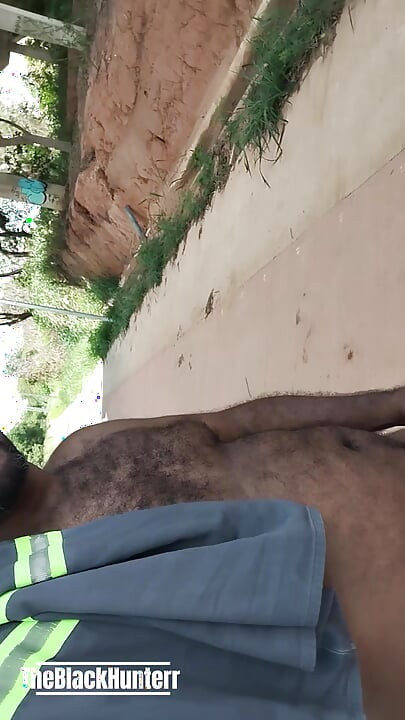 Coming back from work I stopped to pee and ended up taking off all my clothes on the street