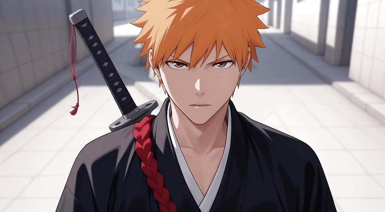 Yoruichi wordt geneukt door Ichigo nadat hij in Soul Society is aangekomen! Bleekmiddel ongecensureerde Hentai
