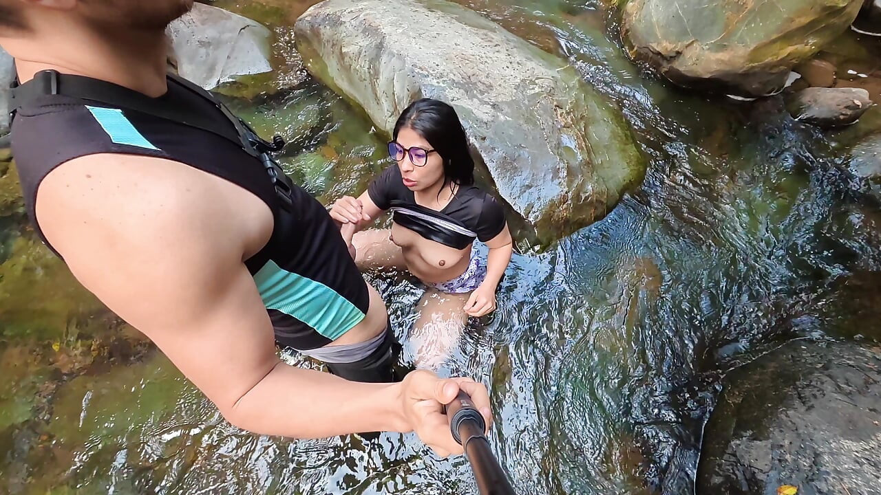 FINAL PART fucking in the river.. SEX IN PUBLIC a madness lets her face be filled with cum