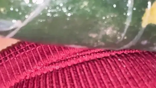 Masturbation with cucumber, vagina too creamy