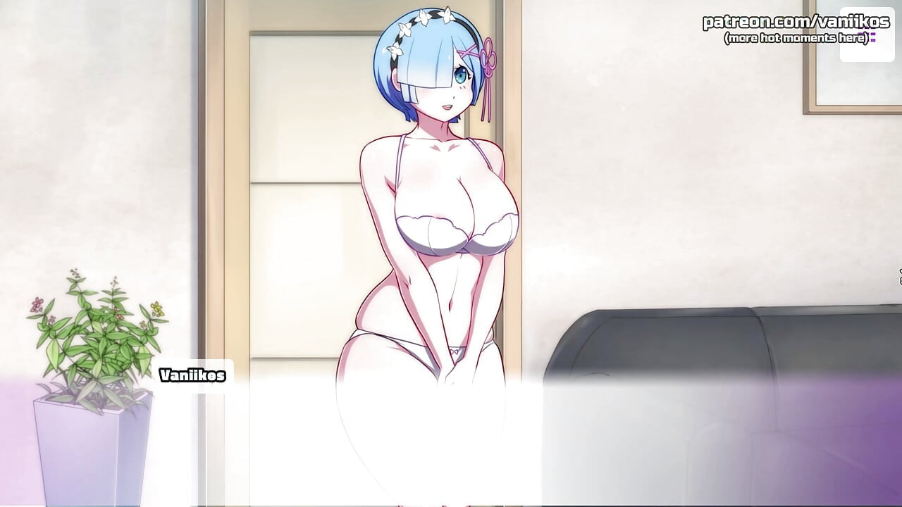 Rem From Re: Zero recebe sua bunda apertada gozada dentro Quente sexo anal anime hentai pornô jogo waifuhub parte 4