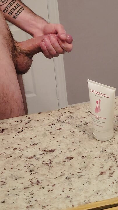 Messy masturbation