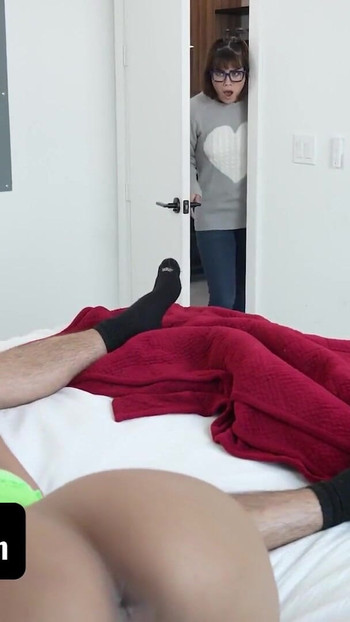 Must-share moment from "FamilyStrokes - Smarty And Slutty Babes Compete To Win Over A Matured Man's Meaty Cock"