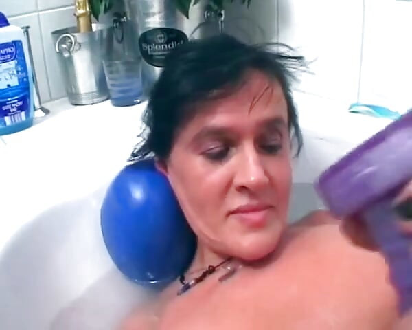 German MILF Playing with Her Pussy in Shower