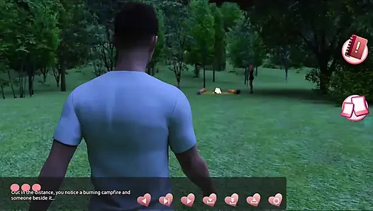 Helping the hotties #3 - Johannes took a sneak peak to see what the girl in the cabin is up to.