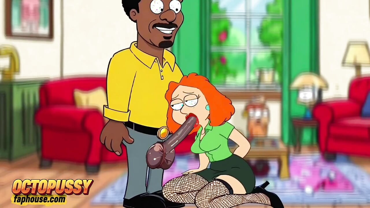 A Black Neighbor Shoved His Black Cock Into a White Married Housewife's Mouth.