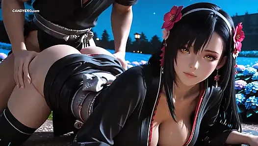 AI Generated Tifa Lockhart Final Fantasy Sex In The Lewd Gardn