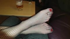 Black Fishnet Finale - 40 with Hot Toes