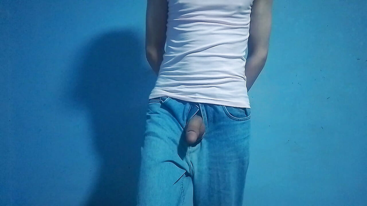 Shows his penis under his trousers