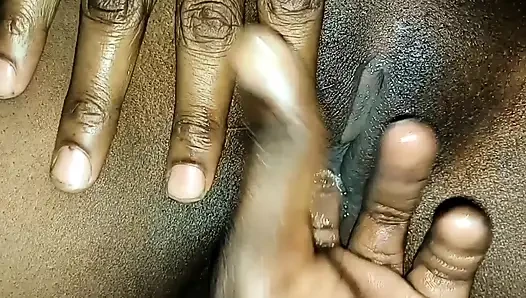 She prefers fingers in her vagina.