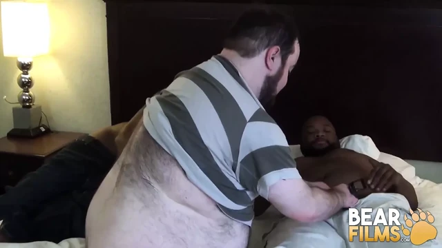 BEARFILMS Slutty Cub Logan Young Fucked by Two Black Bears