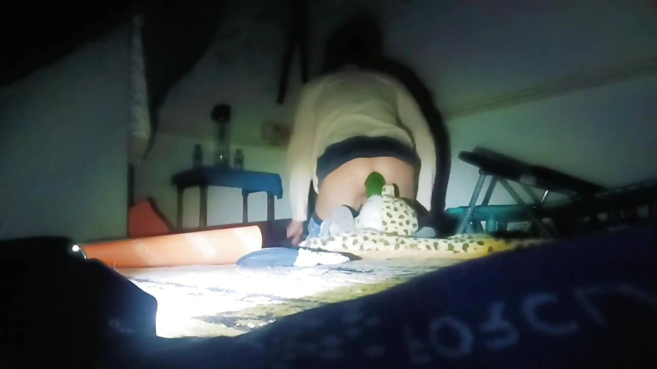A Thin Young Man Opens His Anus Alone