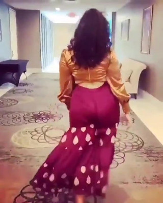 Big Ass Indian Wife Tease Walk