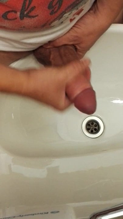 Jerking cock