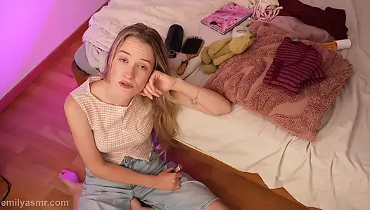 Yeni üniversiteli oda arkadaşın azgın af - asmr