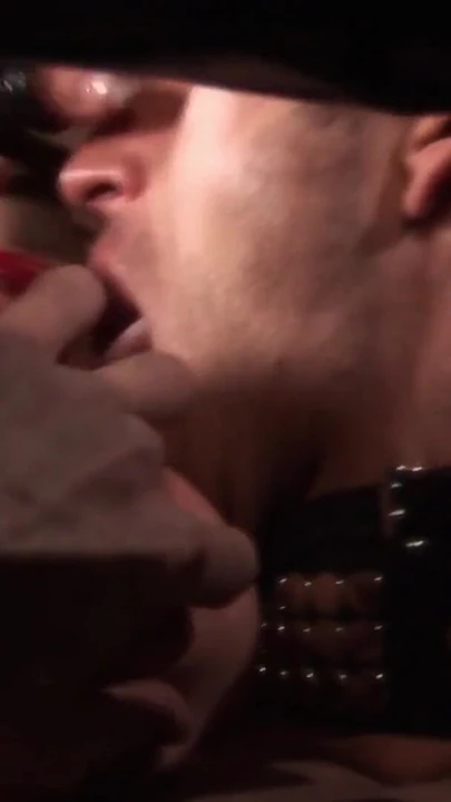 Stunning moment from "Sex slave man has a blonde mistress riding his cock in a chair"