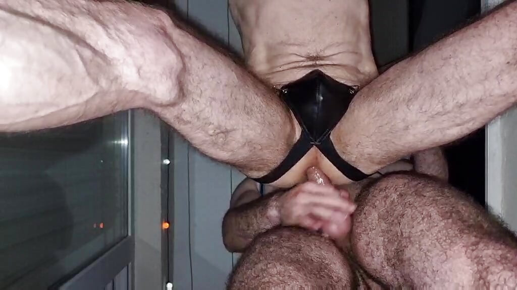 Fucking on the balcony with great view