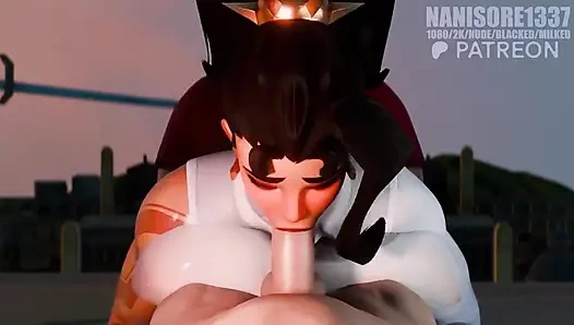 Overwatch Vendetta Sloppy Blowjob POV 3D Animation Rule34