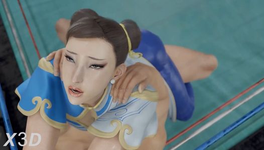 Street Fighter - trening na siłowni chun-li (animacja z dźwiękiem)