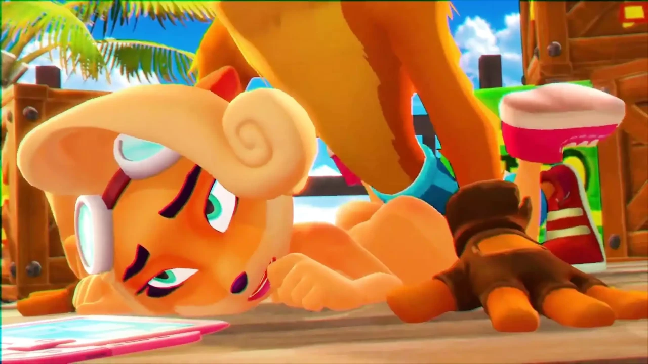 Crash Bandicoot Getting Some Ass