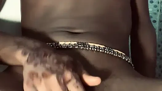 Hot ebony babe browngurl234 enjoys solo moment in the bathroom