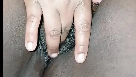 Fat black  cunt fingered
