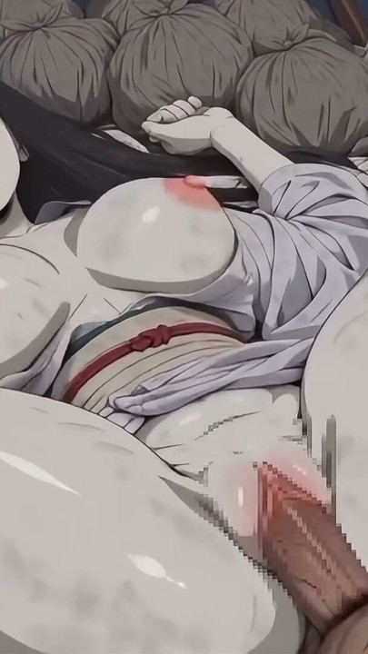 Curvy Hot Ghost girl sex with ugly man to keep the village population - hentai ai anime | Clip 1