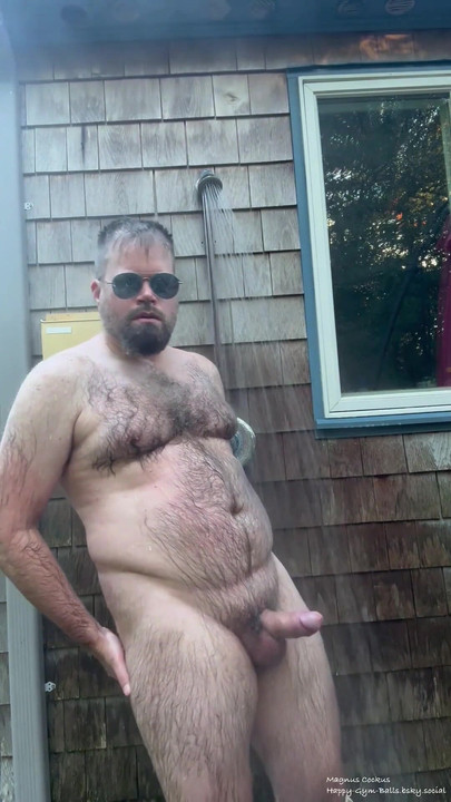 I like shower outside so everyone can see me naked! | Clip 1