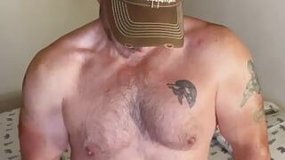 Hunky Country Daddy Stroking Cock