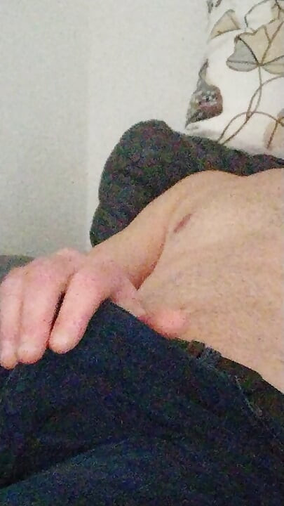 Vibrating my thick pad until I have a very necessary hard and long orgasm after 17 days.