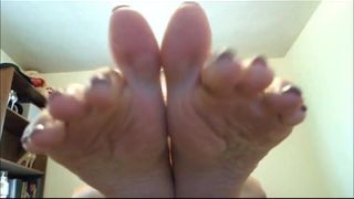 Adoração do dedo do pé de prata