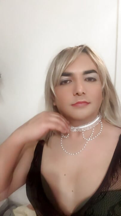 I became a transvestite and wore makeup.