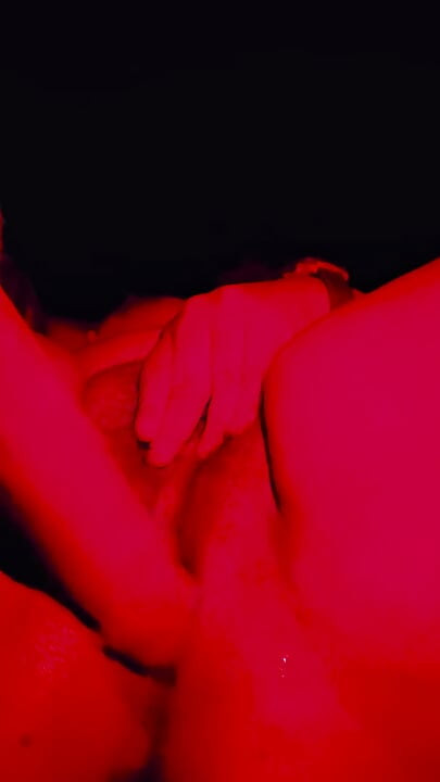 Chubby latina playing with pussy in her car