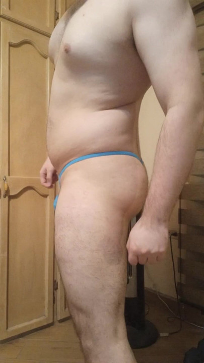 Hunk in a thong