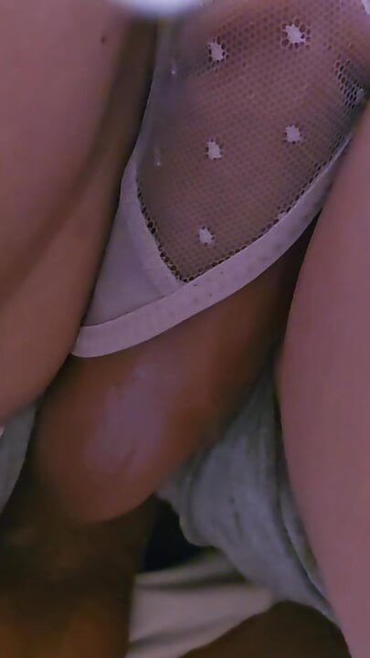 Underskirt CUM Hard Inside Her Panties On Crowded Train. Stranger's Dirty Fantasy